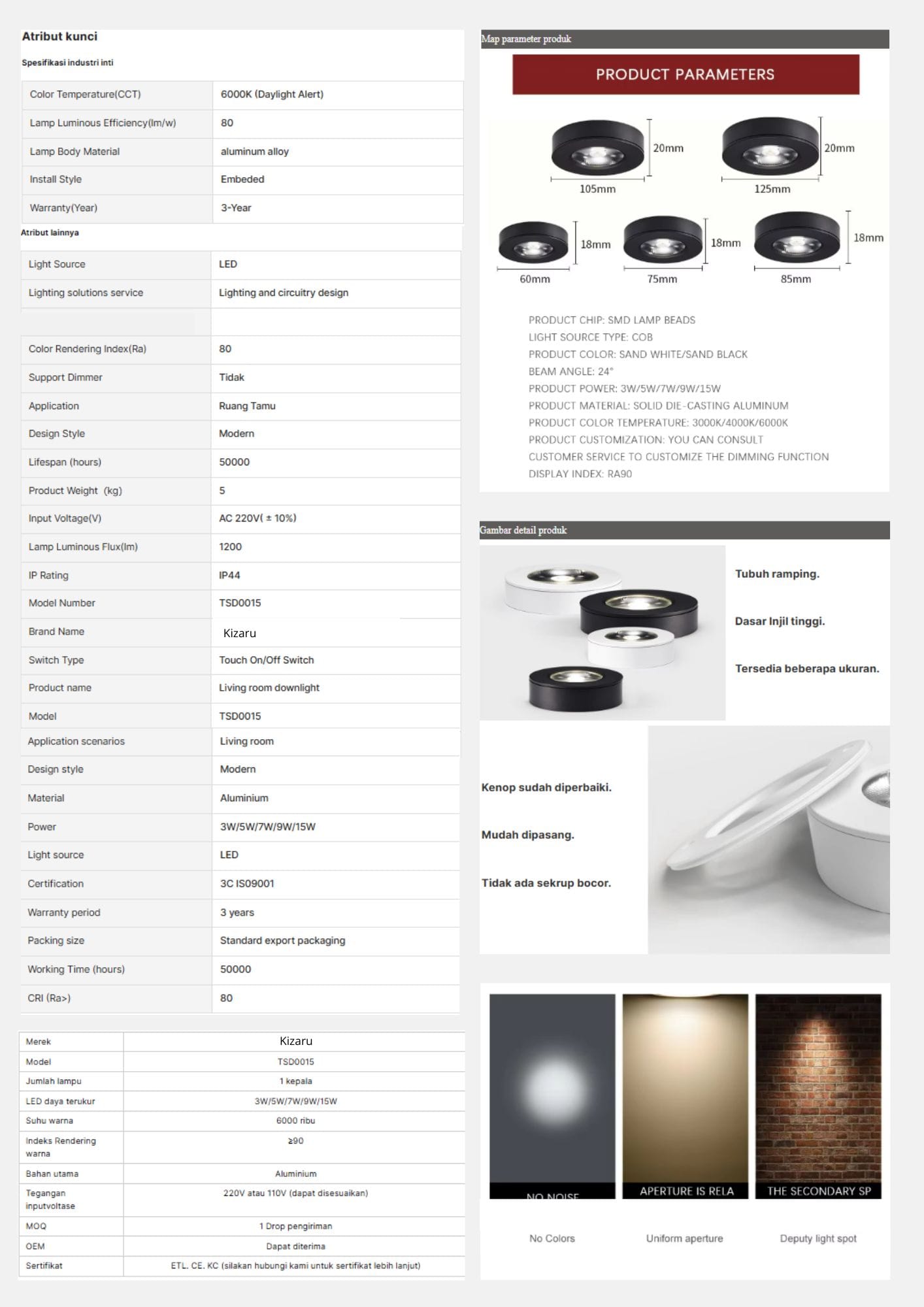 #kizarulighting #kizarupowerbar #lighting #powerbar #kizarulinearlight #kizarudownlight #kizaruoutbow #lampucob #kizarulampucob TIPE : K TSD0015 A